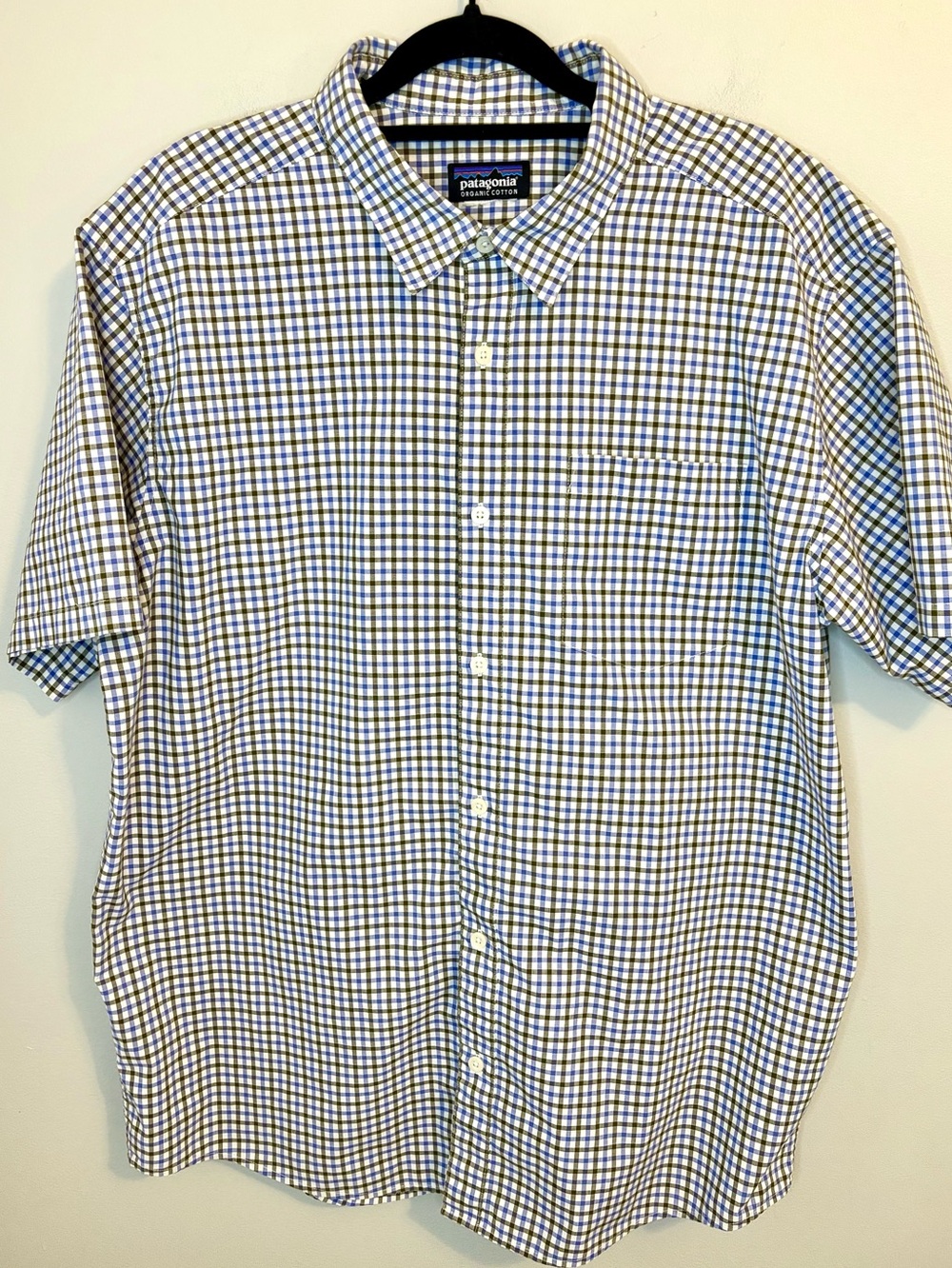 Patagonia Organic Cotton Plaid Button Shirt Men’s XL Est
